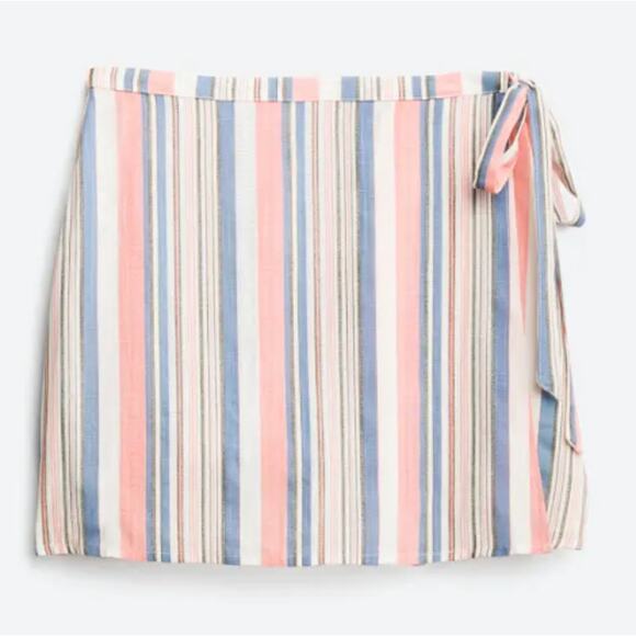 Sadie & Sage LARGE Lilia Faux Wrap Skirt - Stitch Fix Striped Waist Tie - Picture 11 of 12